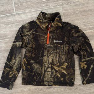 Columbia Camo Half Zip Fleece Pullover XXS (4-5)